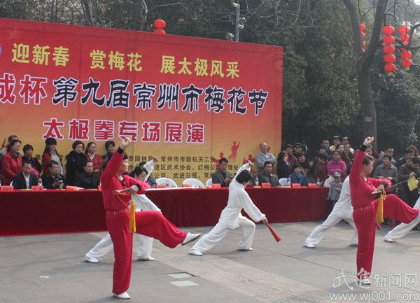 第九届常州市梅花节太极拳专场展演