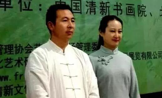 白安有老师和活动主办方中国清新书画院 院长张凡凡