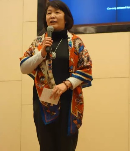 江凌女士在论坛上介绍太极文化国际交流情况