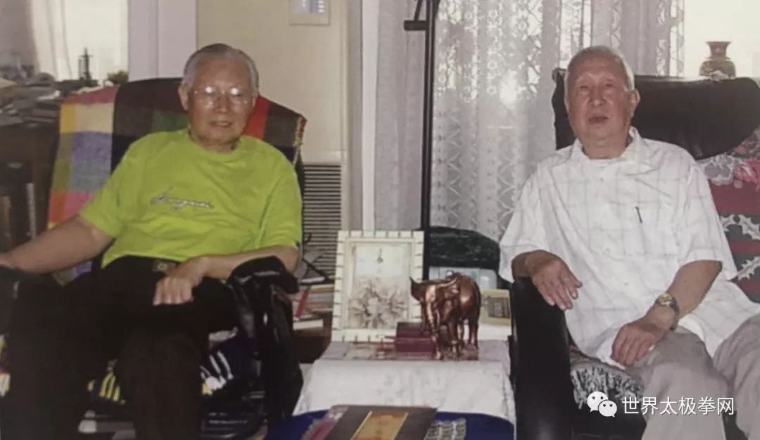 2008年在家中会见太极名家李秉慈